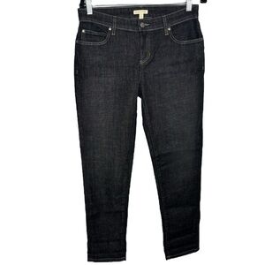 EILEEN FISHER R16BD Organic Cotton Stretch Denim Jeans Washed Black 4